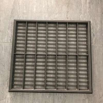 Aluminum grating raised floor